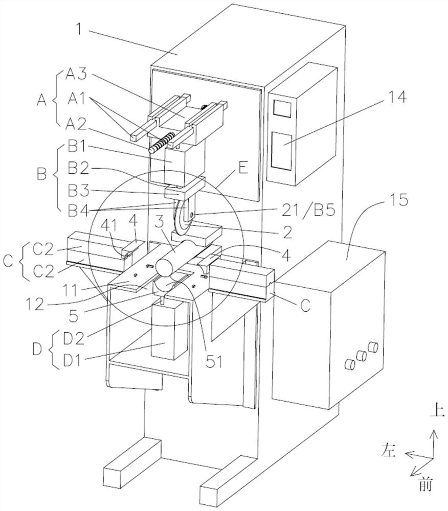 Resistance welding machine capable of automatically rolling plates