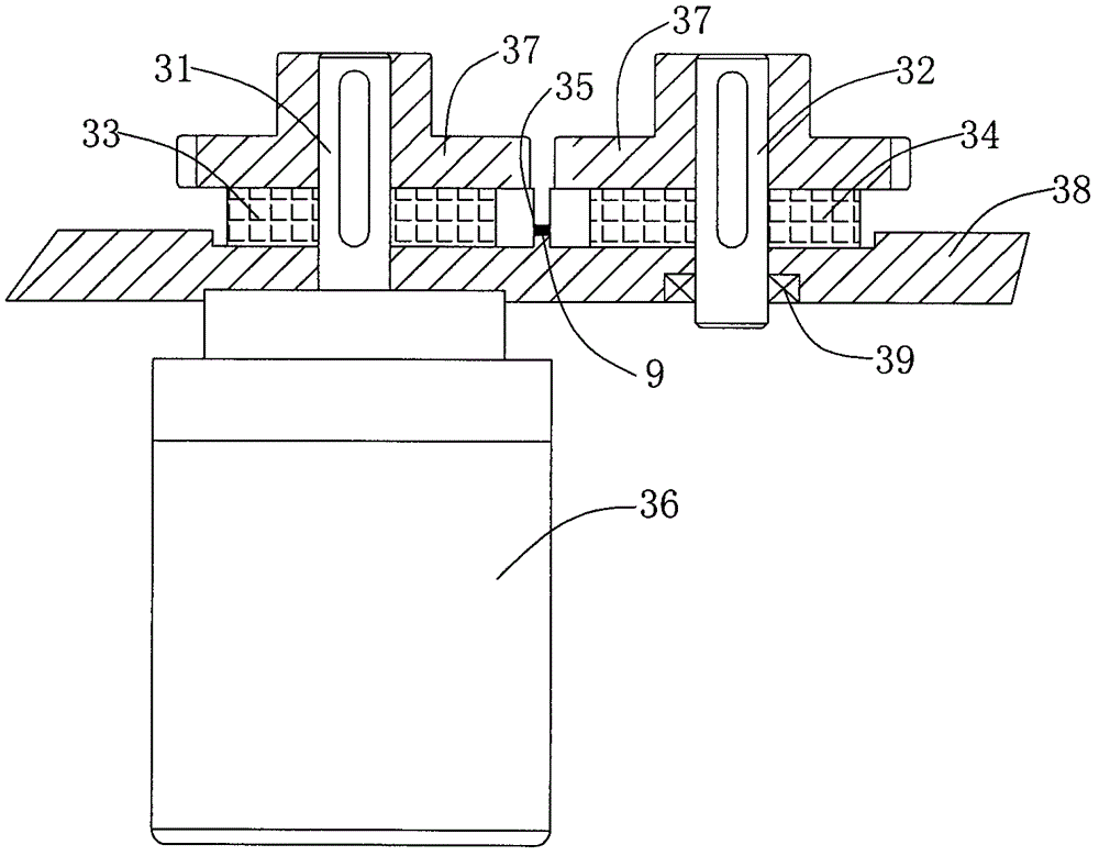 Equipment for automatically piling up and magnetizing blocky magnetic materials