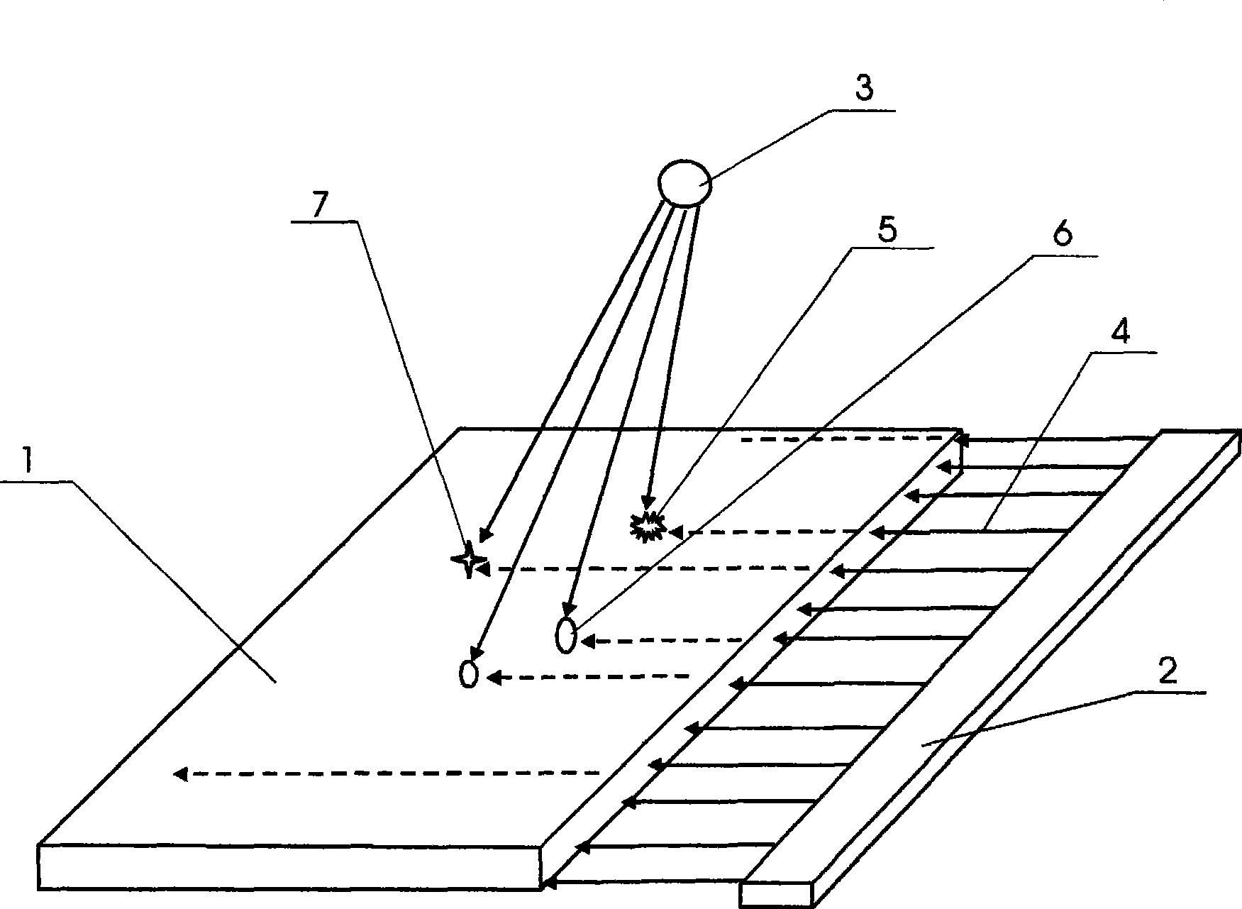 Glass foreign bubble detecting method