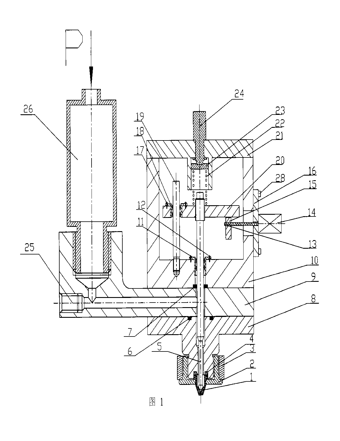 Cam jet dispensing device