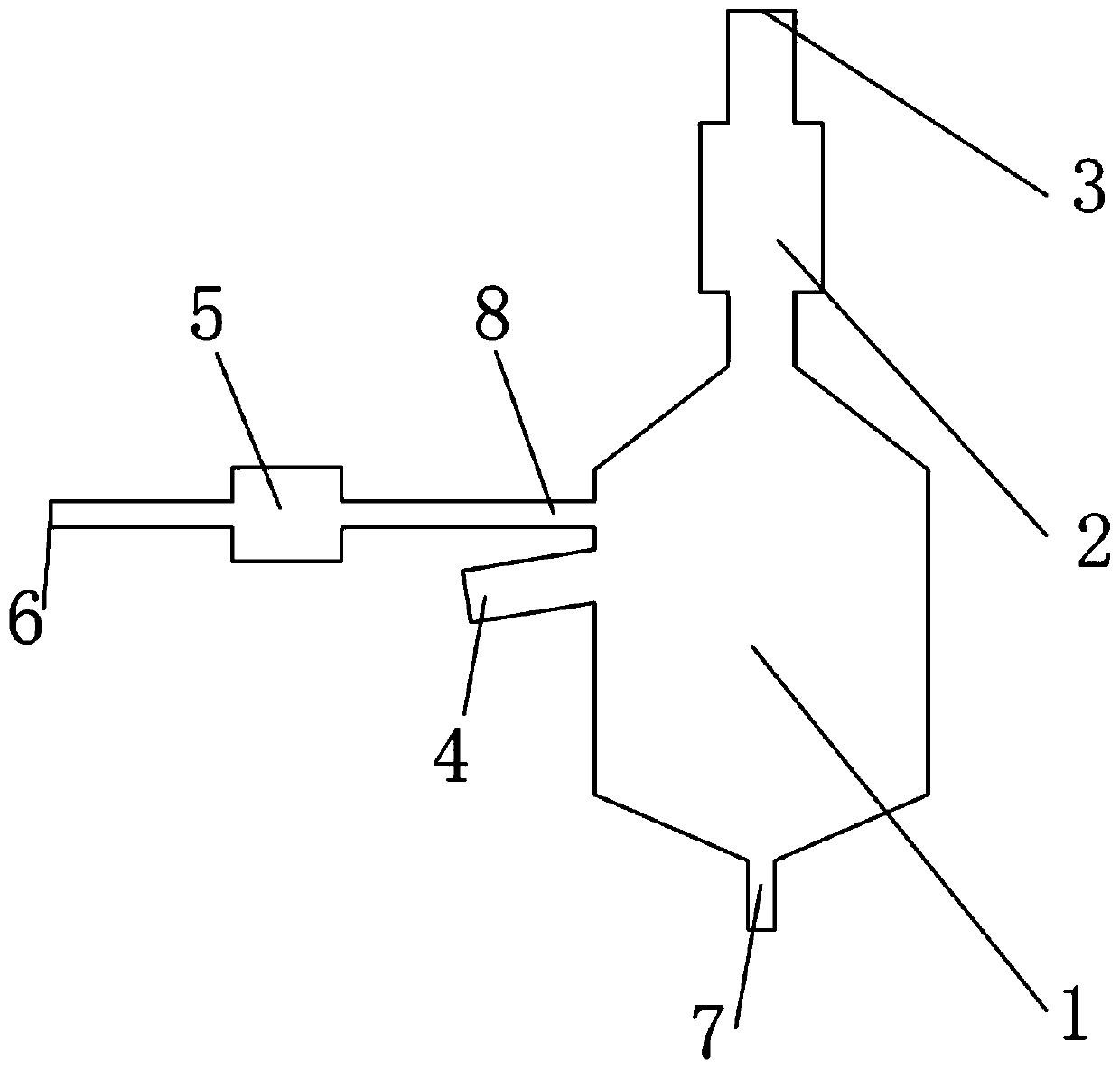 Ultrasonic atomization and classification device for submicron powder and its application