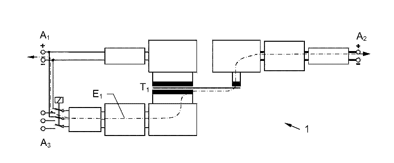 Circuit arrangement for power distribution in a motor vehicle