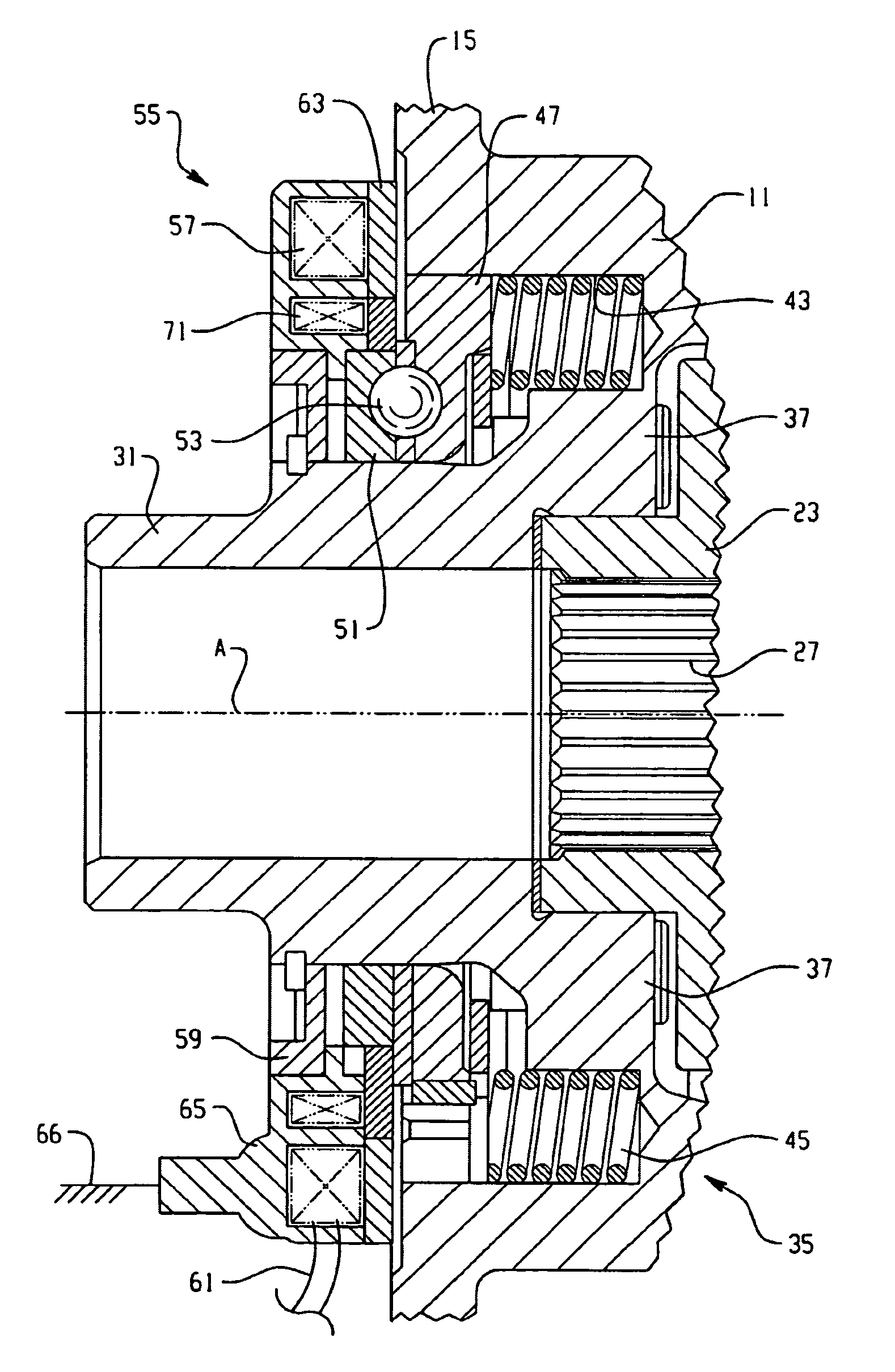 Limited slip differential and engagement sensing mechanism therefor