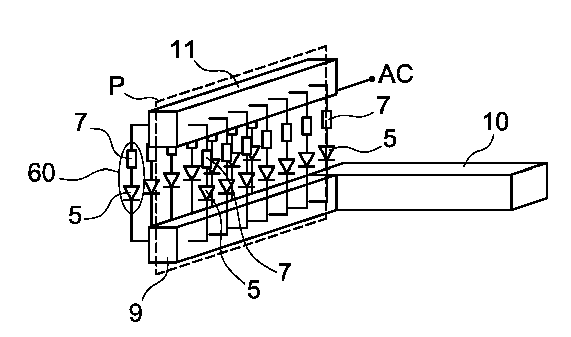 Compact high-power diode/thyristor rectifier architecture