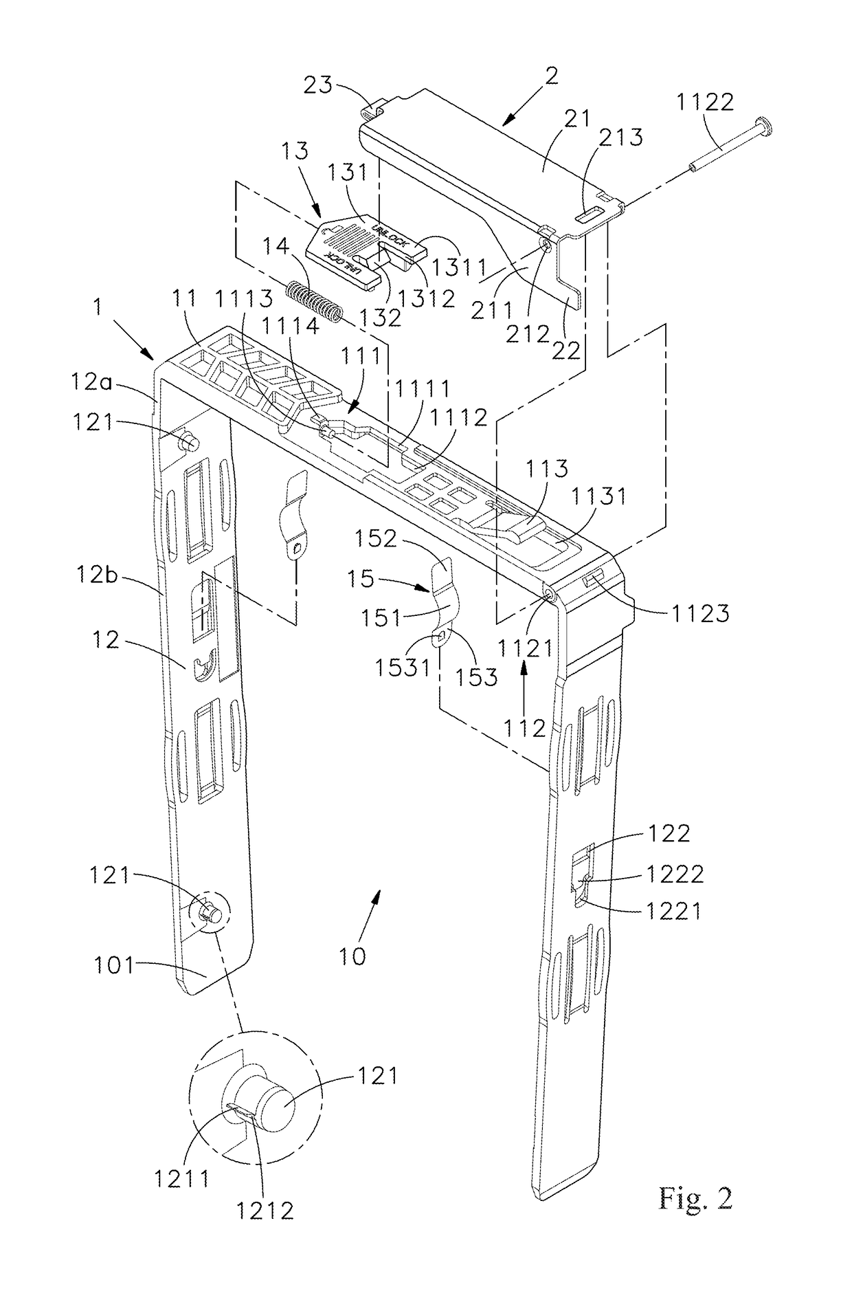 Open-ended screwless positioning module of access apparatus