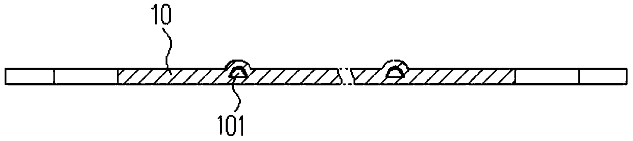 Processing method for plate type heat pipe