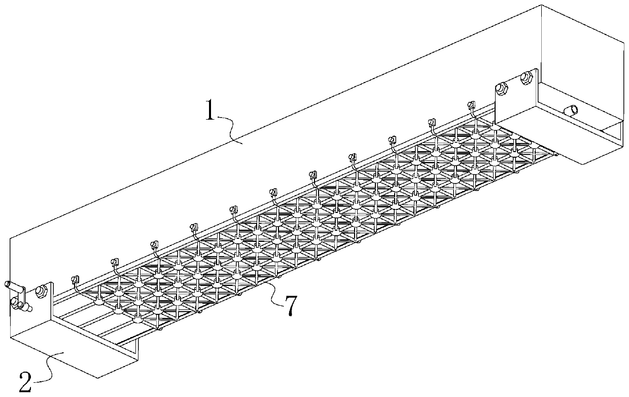 House supporting beam structure