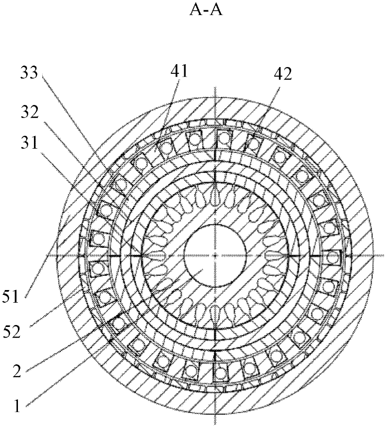 Magnetic gear-type composite hub motor