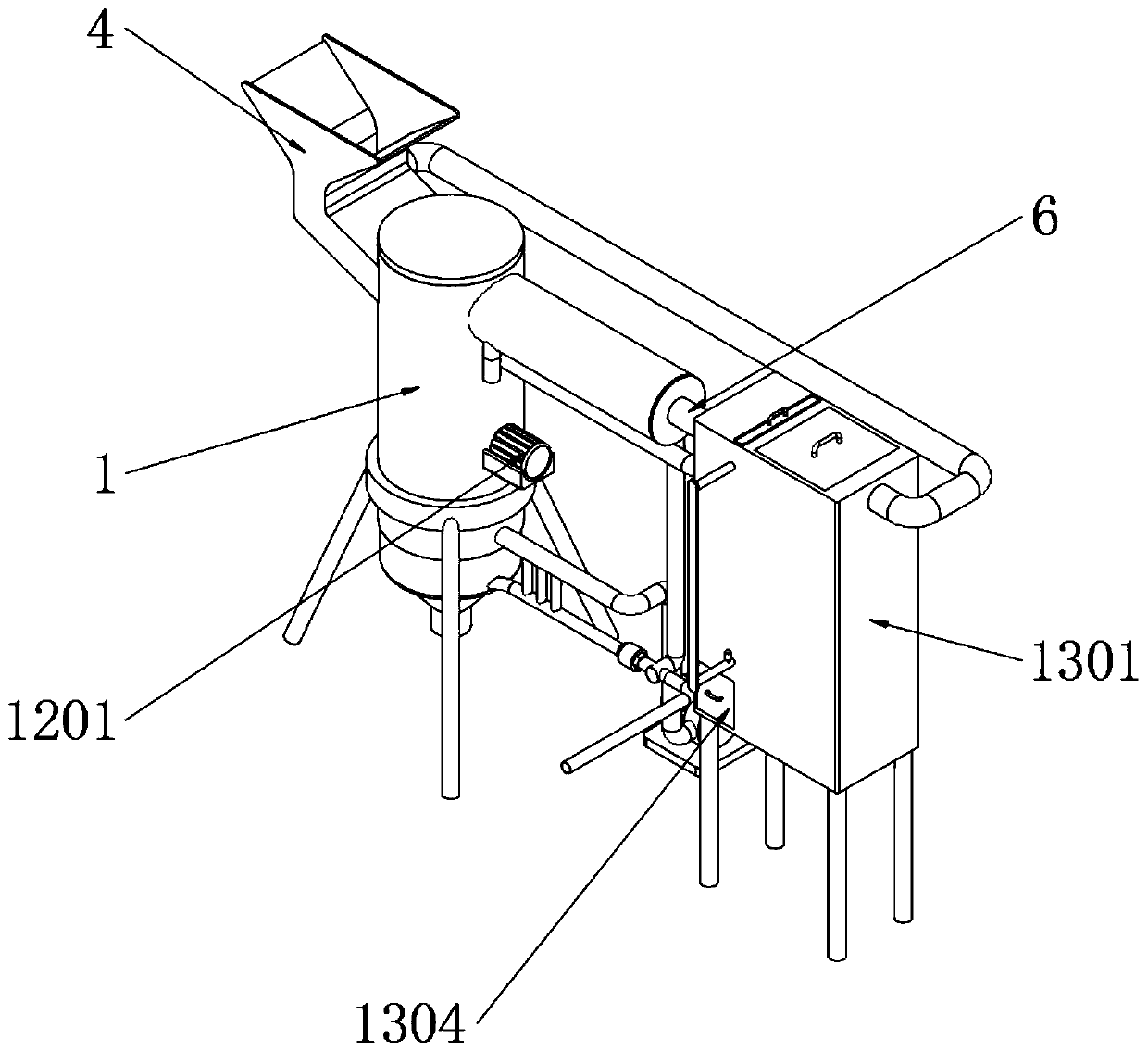 Efficient biomass heat supply conversion system