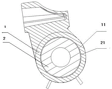 Driving shaft assembly with support structure