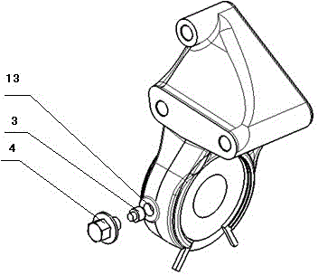 Driving shaft assembly with support structure