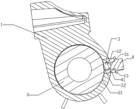 Driving shaft assembly with support structure