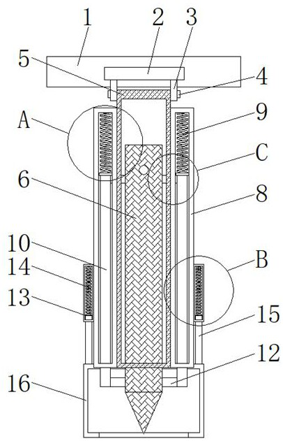 Building construction orientation fixed point auxiliary measuring equipment