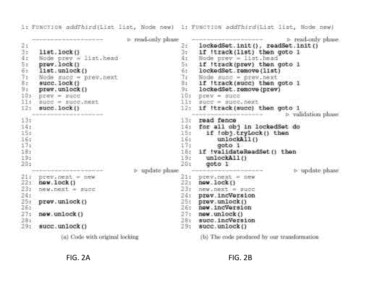 Automatic lock removal method for scalable synchronization in dynamic data structures