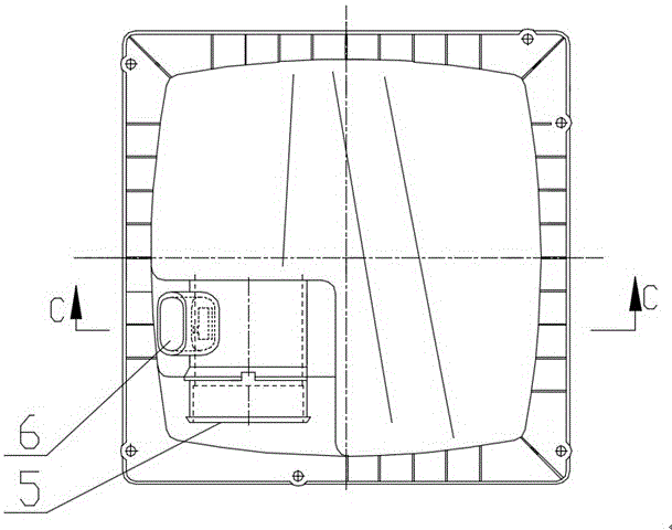 Injection mold for upper shell of automobile air filter