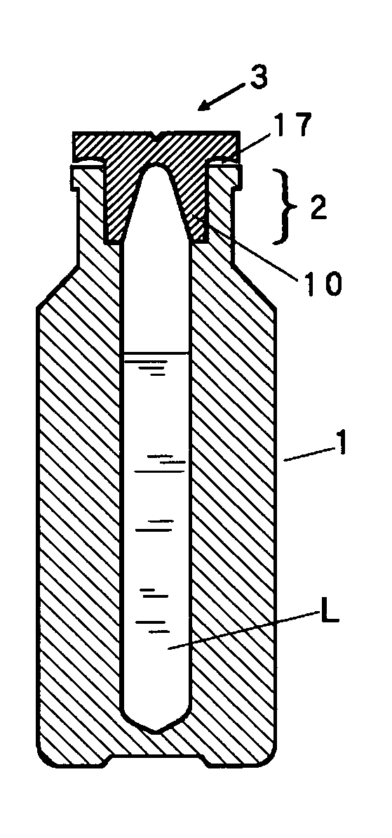 Container units for drugs, drug containers, and rubber closures