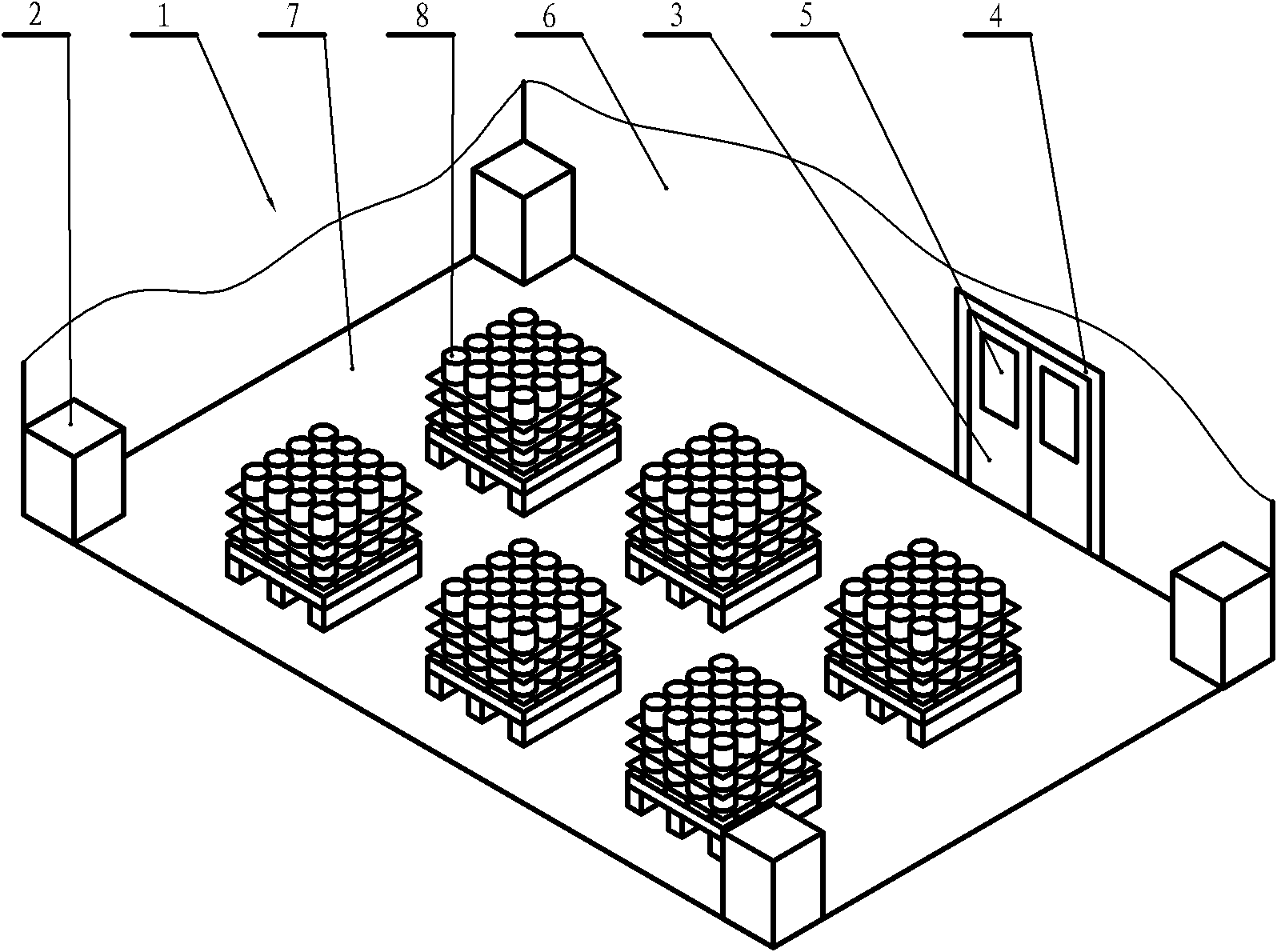 Moisture control method for glass fiber insulating product