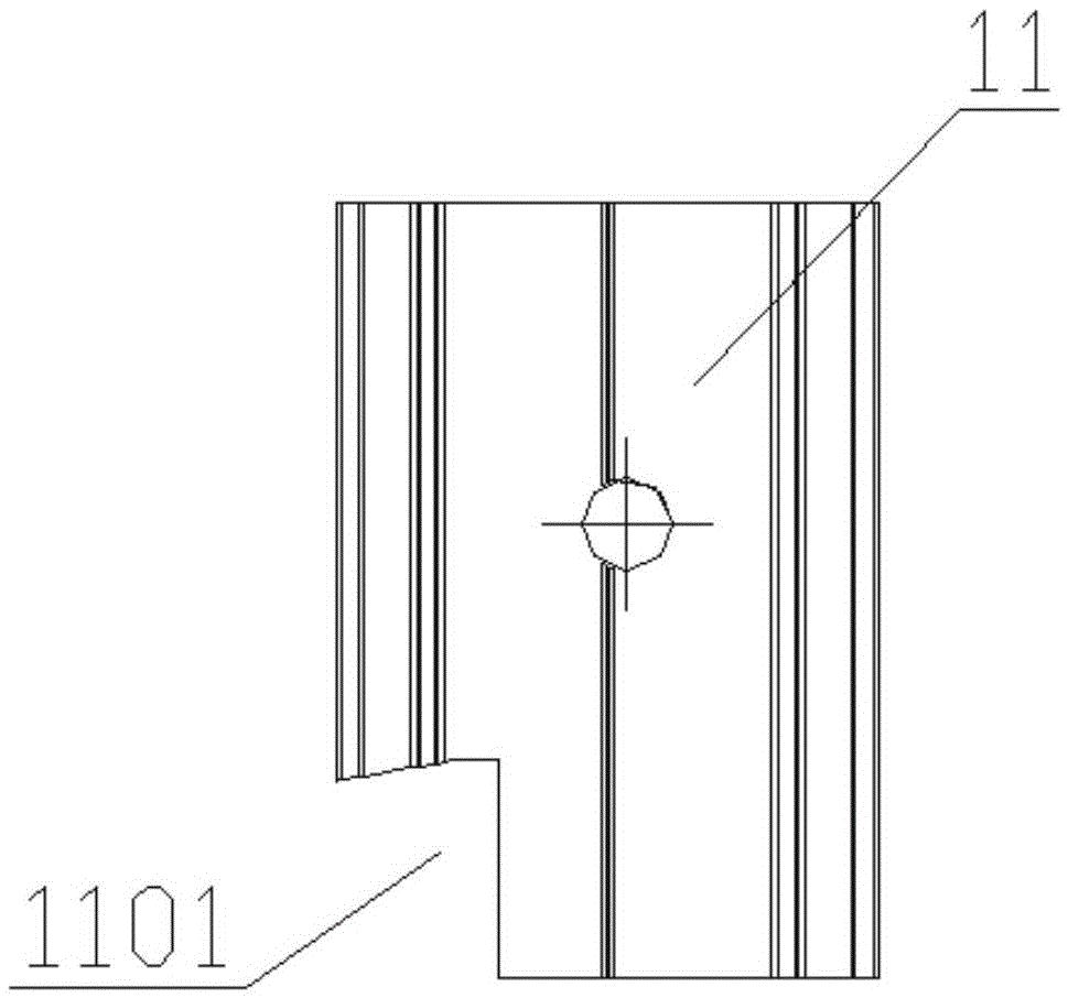 A plastic-steel window frame right-angle screw connection structure and its installation method