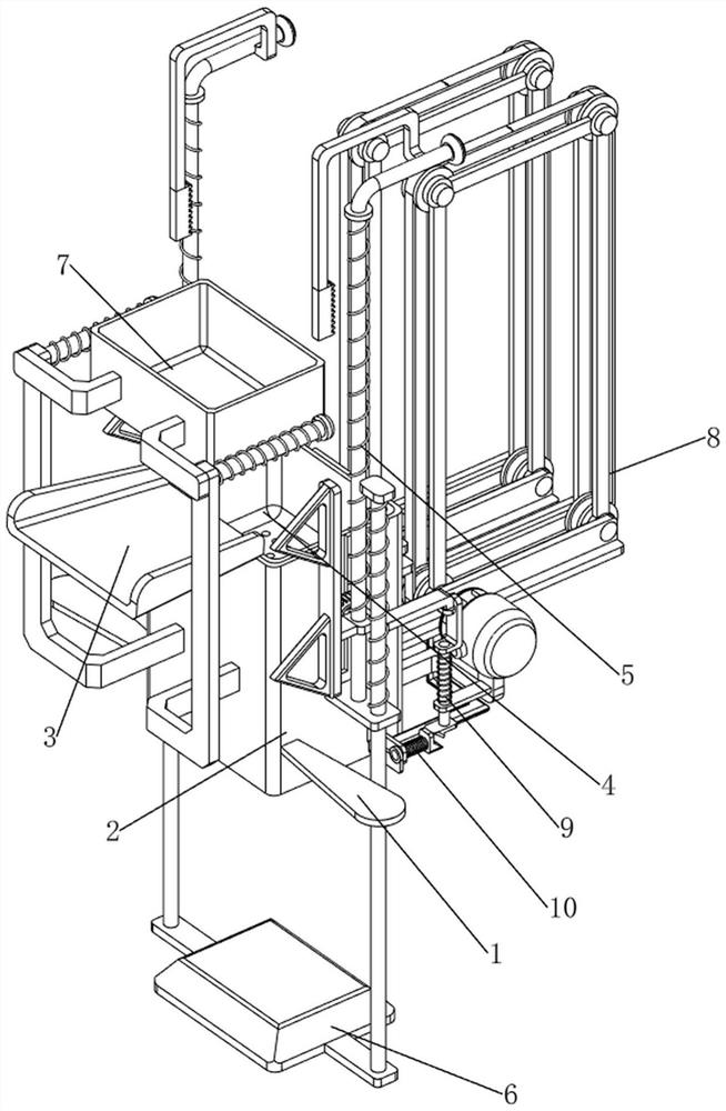 Energy-saving and environment-friendly river water garbage recycling and treating device