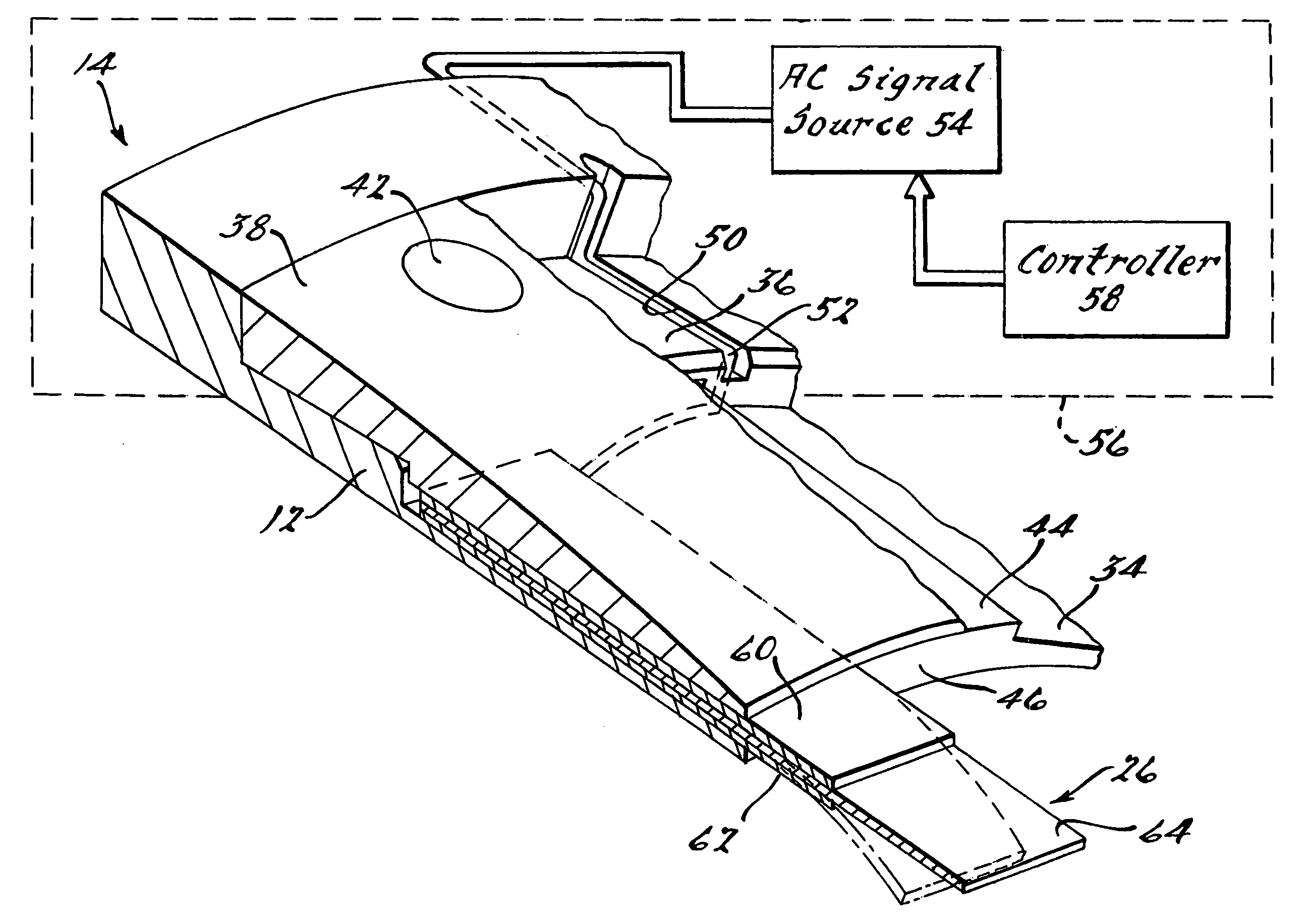 High frequency jet nozzle actuators for jet noise reduction