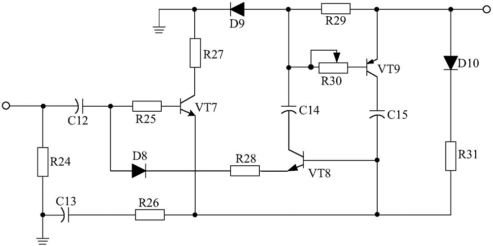 LED adjustable voltage-regulated driving power supply based on three-terminal voltage regulator circuit