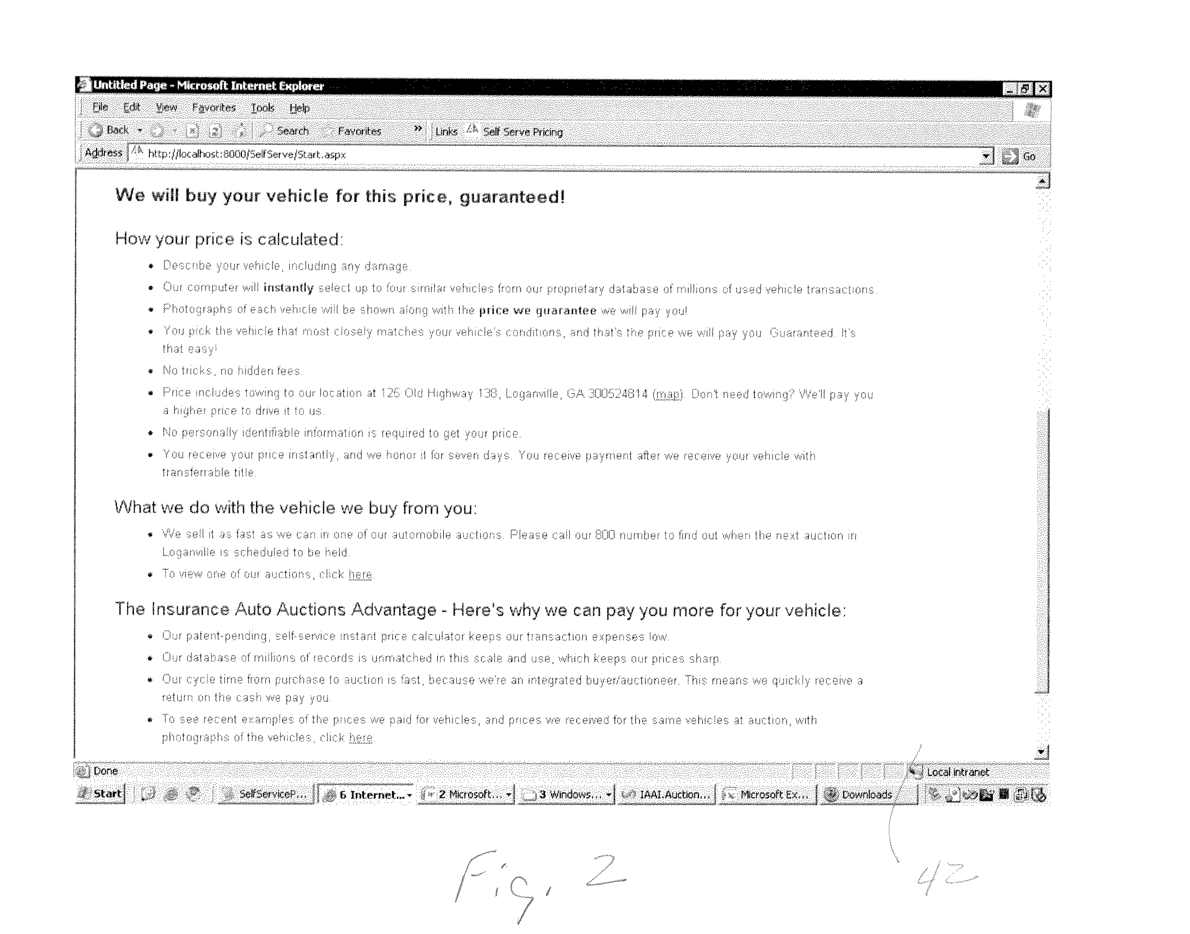 Method and apparatus for estimating value of a damaged vehicle