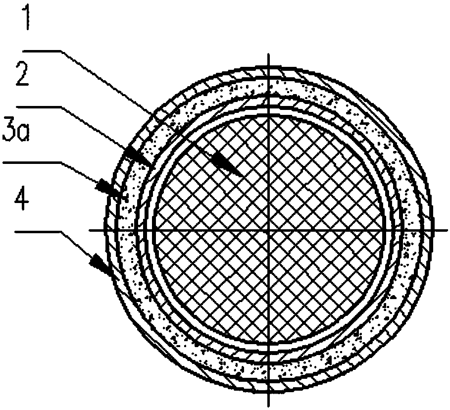 Fireproof inhaul cable and manufacturing method thereof