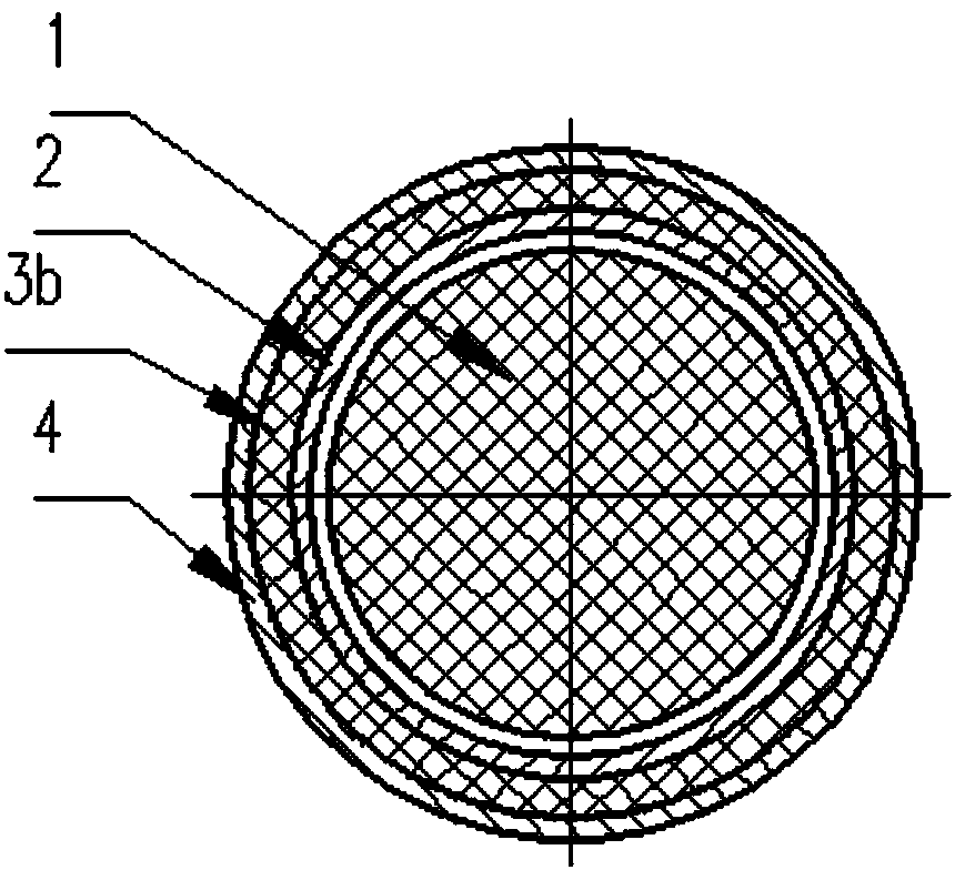 Fireproof inhaul cable and manufacturing method thereof