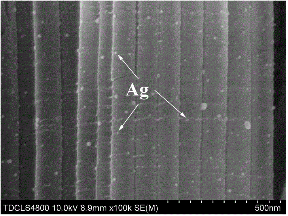 Preparation method of nano silver particle loaded antimicrobial titanium dioxide coating