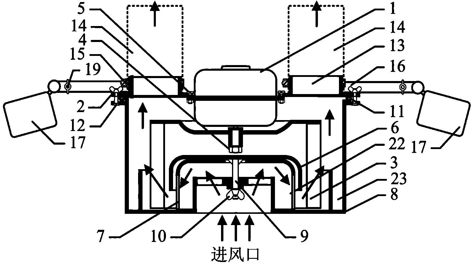 Special LED (light-emitting diode) lighting device for animal experiments