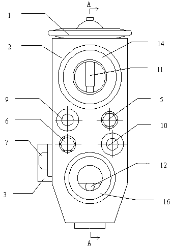 Refrigerant throttling device with temperature monitoring function