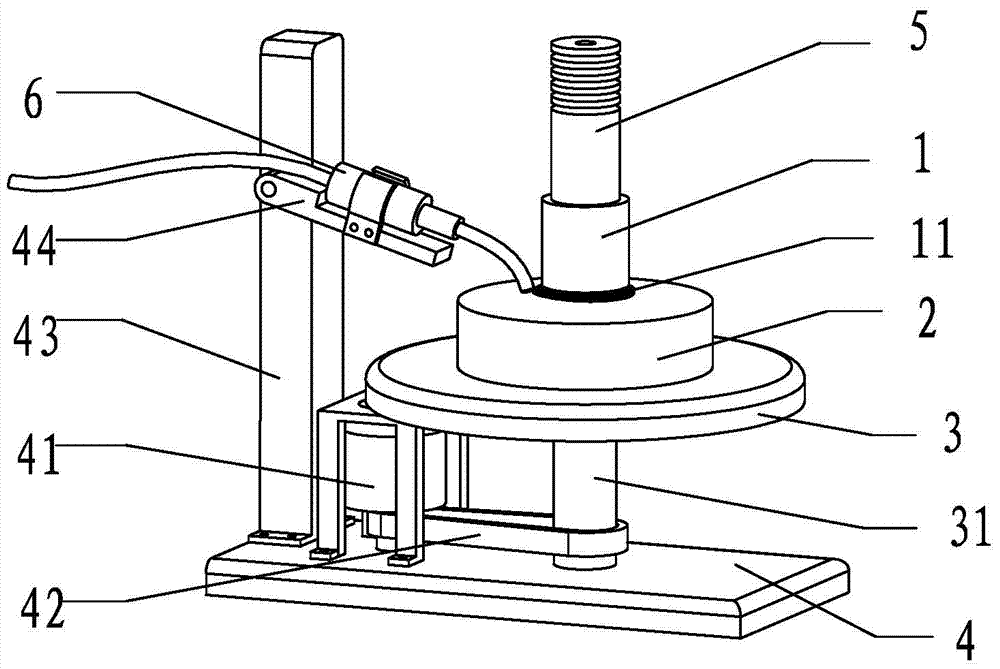 Metal pipe welding device