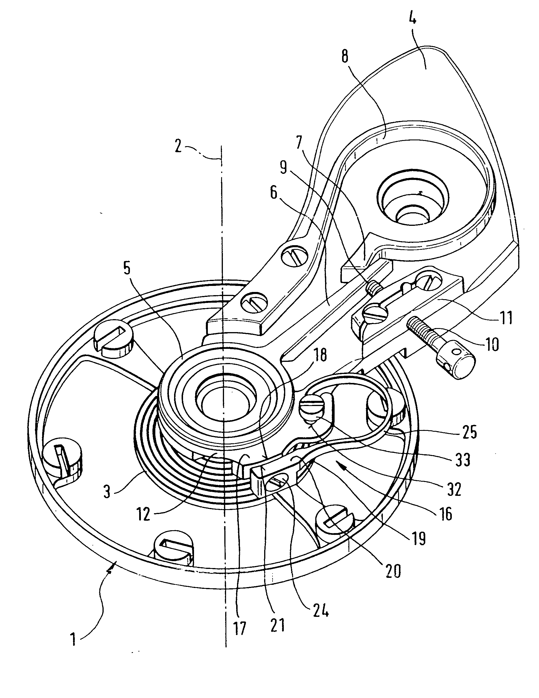 Oscillating system for mechanical timepiece