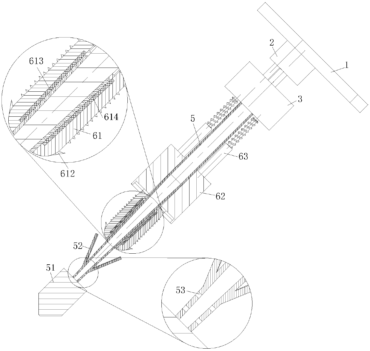 A kind of rock drilling and cracking machine