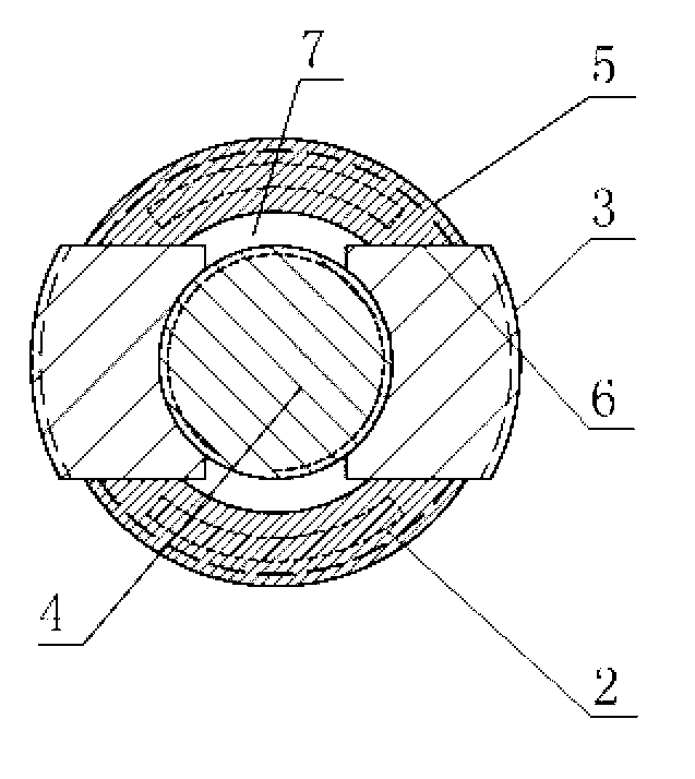 Thread discontinuous detachable expansion bone nail