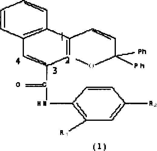 Photochromic naphtho-pyrans compounds and synthetic method thereof