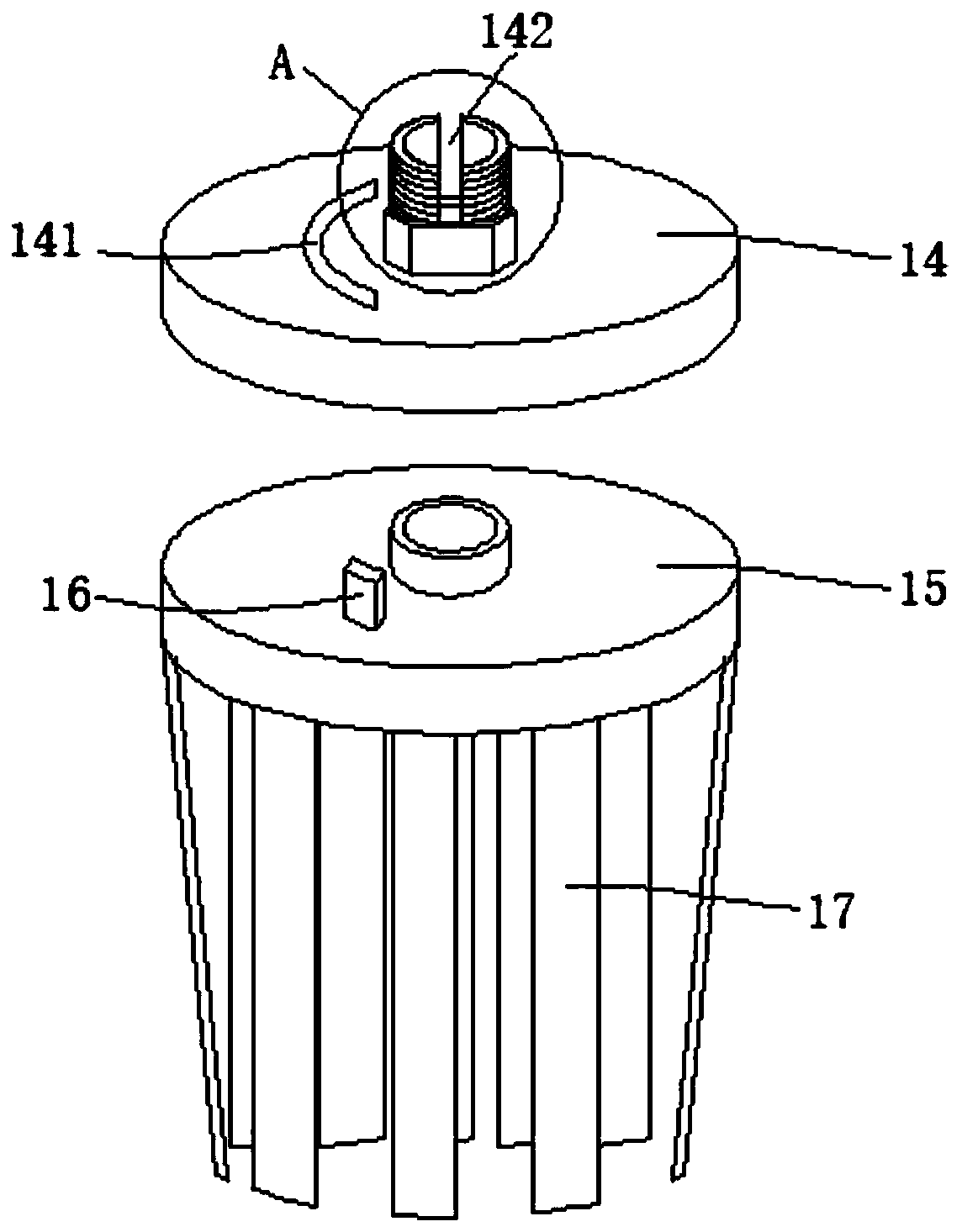 Underground insect situation trapping-killing and forecasting apparatus