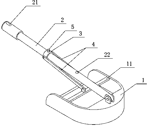 Folding household dustpan