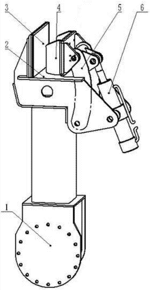 Main clamping device for installation of tunnel construction arch support