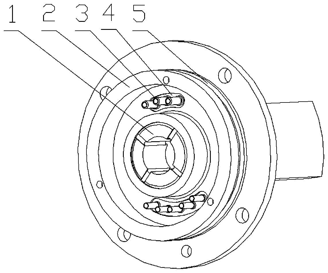 Glass-sintered brushless direct-current motor end cover