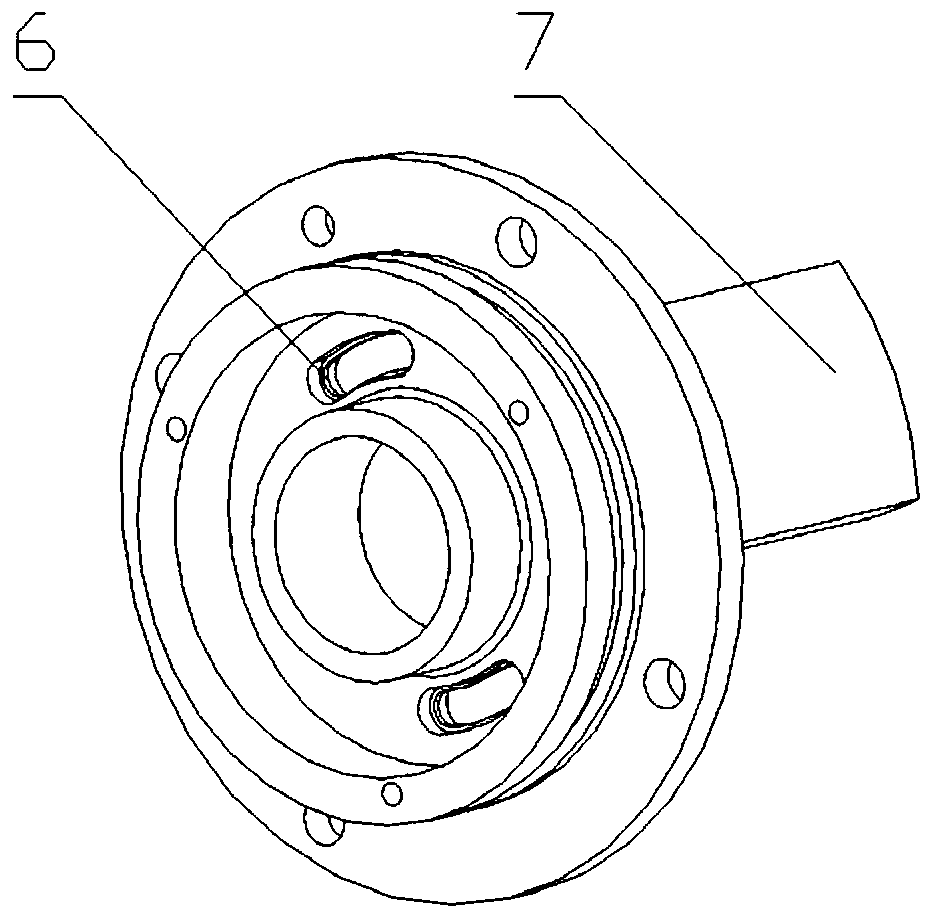 Glass-sintered brushless direct-current motor end cover