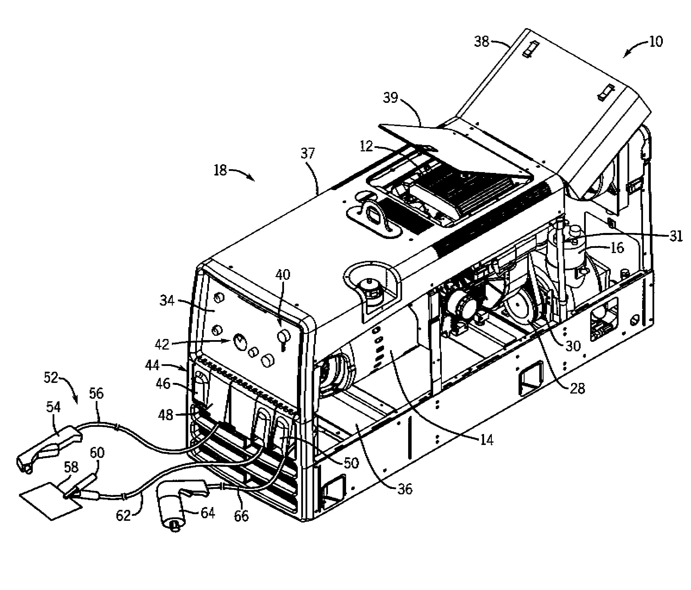 Engine-Driven Air Compressor/Generator Load Priority Control System and Method