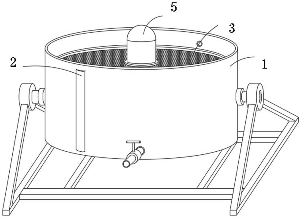 Cooked food uniform mixing device with stirring and heating functions