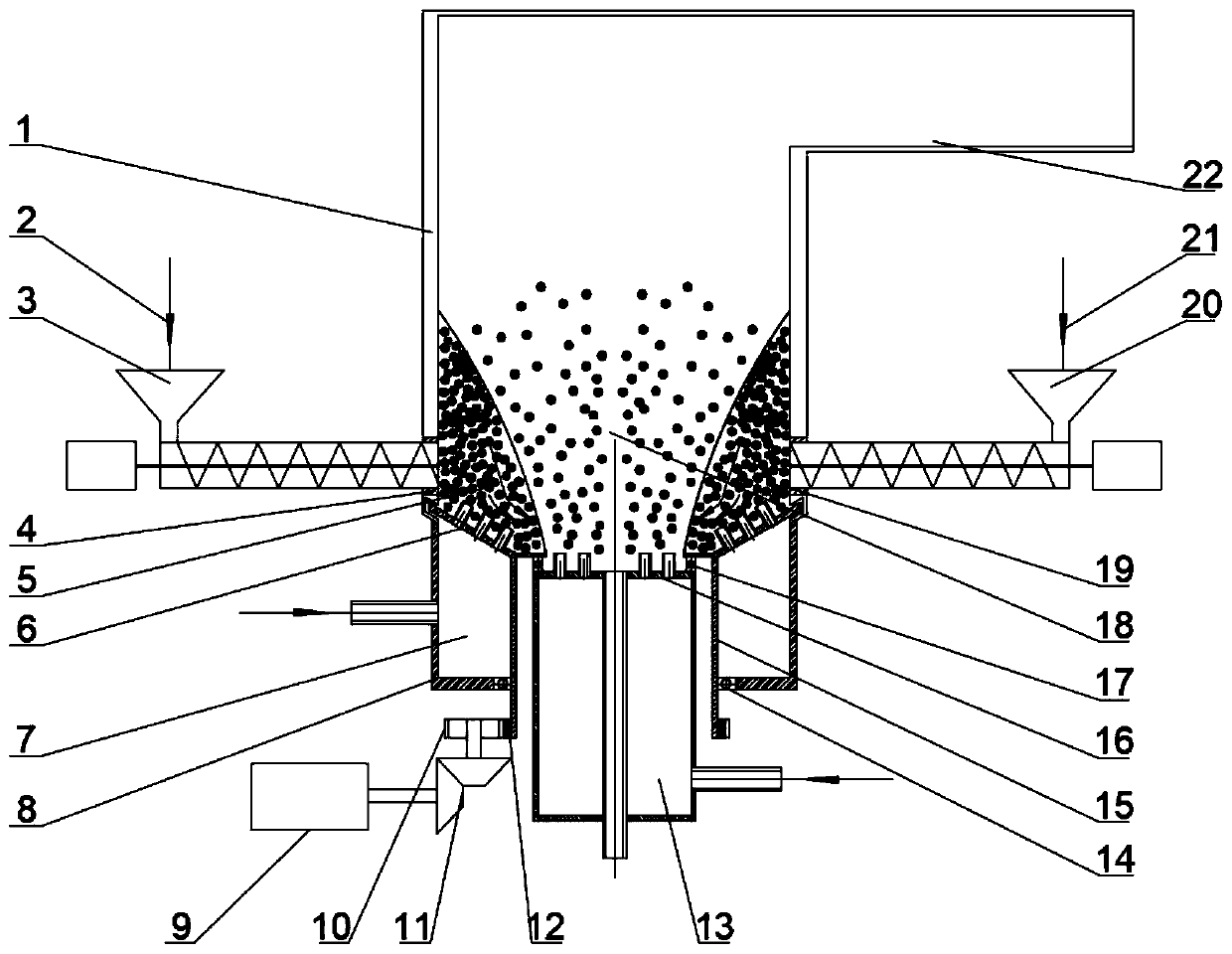 Fluidized bed combustion furnace and combustion method