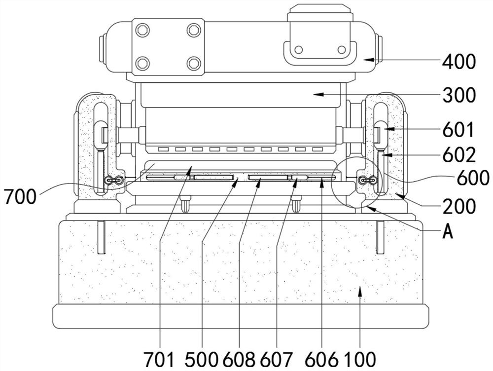 Numerical control plate shearing machine capable of preventing reduction of cutting precision