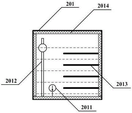 Seawater gas detection device and detection method