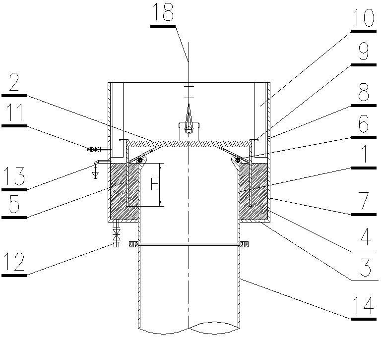 Double-sealing mechanical type bleeding valve for gas holder