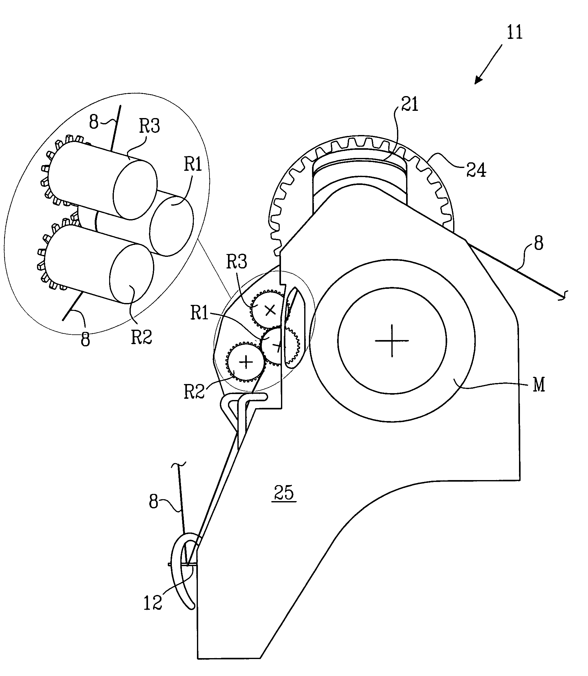 Thread feed for a sewing machine