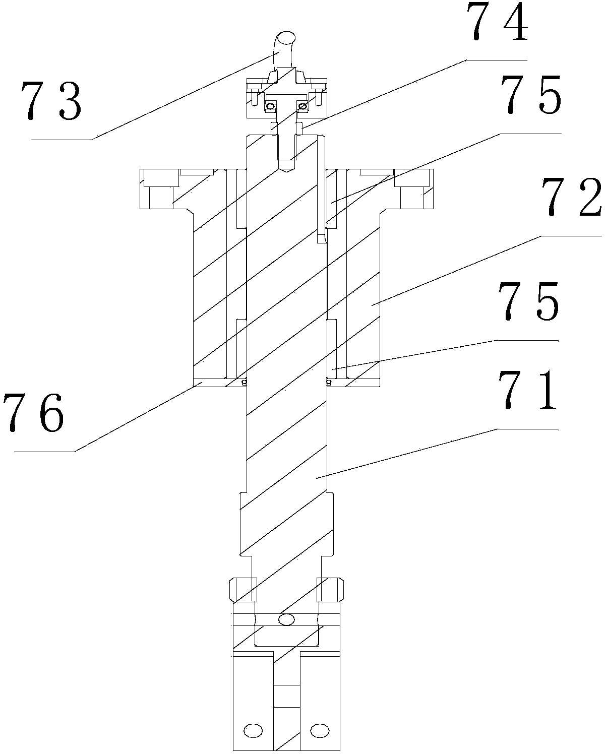 Load device for electric power fitting abrasion test machine