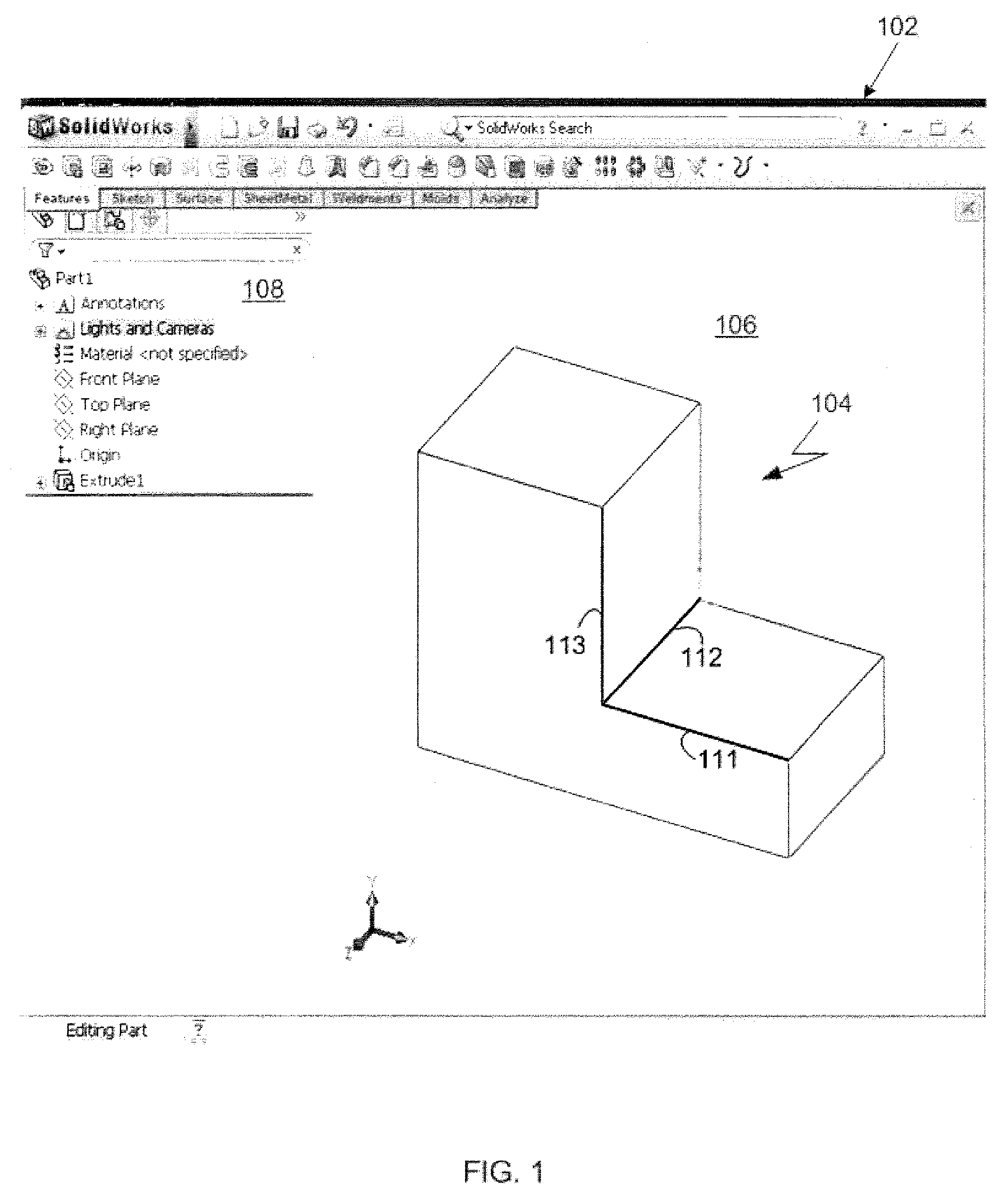 Implicit feature recognition for a solid modeling system